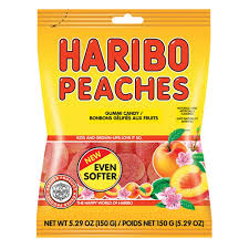 Haribo Peaches, 5oz Bag