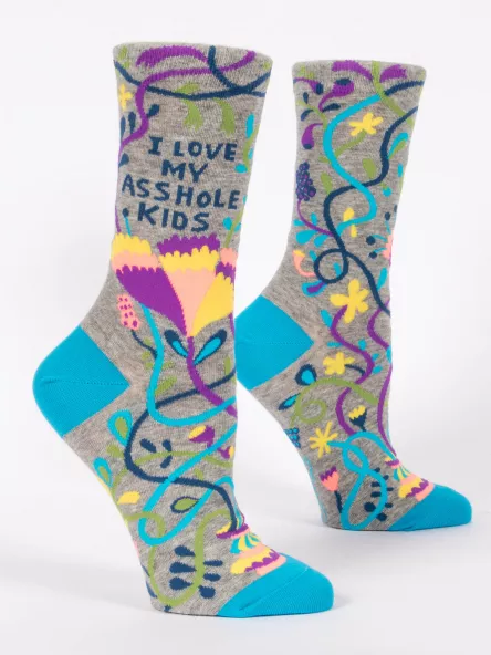 Blue Q "I Love my Asshole Kids" Women's Socks