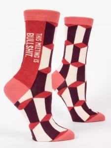 Blue Q "This Meeting is Bullshit" Women's Socks