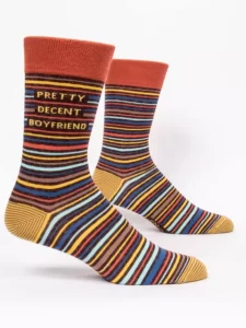 Blue Q "Pretty Decent Boyfriend" Men's Socks