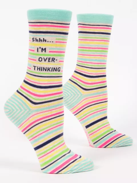 Blue Q "Shhh I'm Overthinking" Women's Socks
