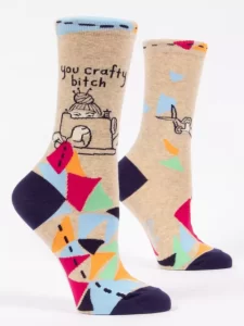 Blue Q "You Crafty Bitch" Women's Socks