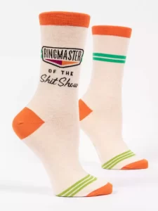 Blue Q "Ringmaster of the Shit Show" Women's Socks