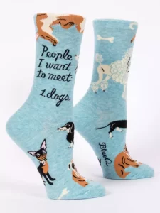 Blue Q "People I Want To Meet: Dogs" Women's Socks