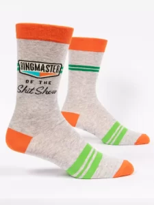 Blue Q "Ringmaster of the Shit Show" Men's Socks