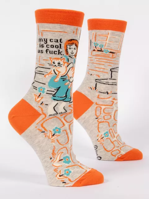 Blue Q "My Cat is Cool as Fuck" Women's Socks
