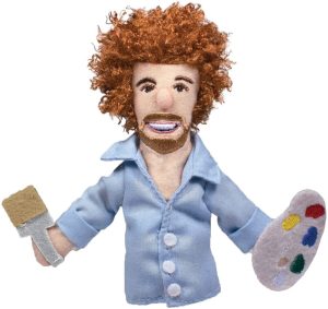 Bob Ross Magnetic Personality Finger Puppet
