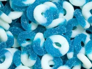 Bulk Candy - Kervan Blue Raspberry Gummy Rings