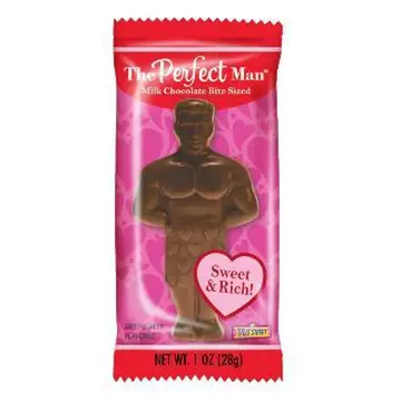 The Perfect Man Valentine's Day Bite-Sized Milk Chocolate 1 Oz. - Image 3