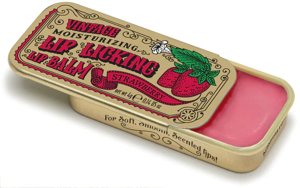 Vintage Lip Licking Lip Balm - Strawberry