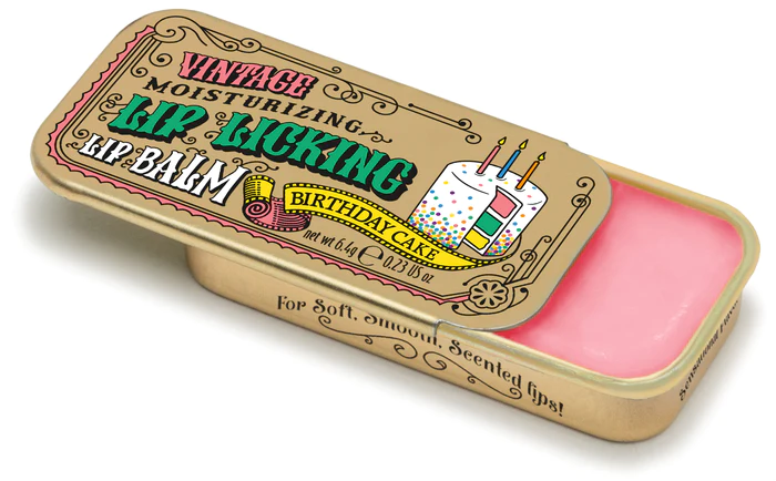 Vintage Lip Licking Lip Balm - Birthday Cake