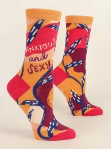 Blue Q "Anxious and Sexy" women's socks