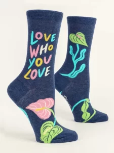 Blue Q "Love who you love" women's socks