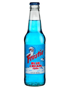 Frostie Blue Cream Glass Bottle - 2 Pack