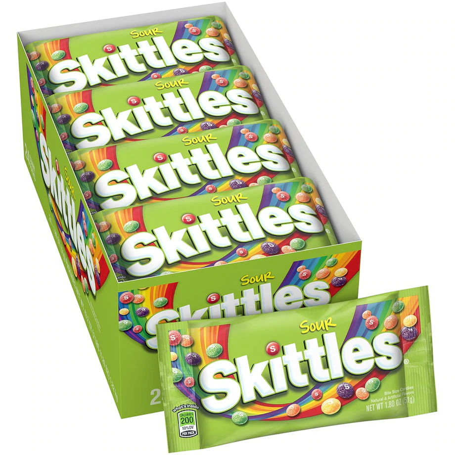 Sour Skittles 1.80oz Bags - Image 2
