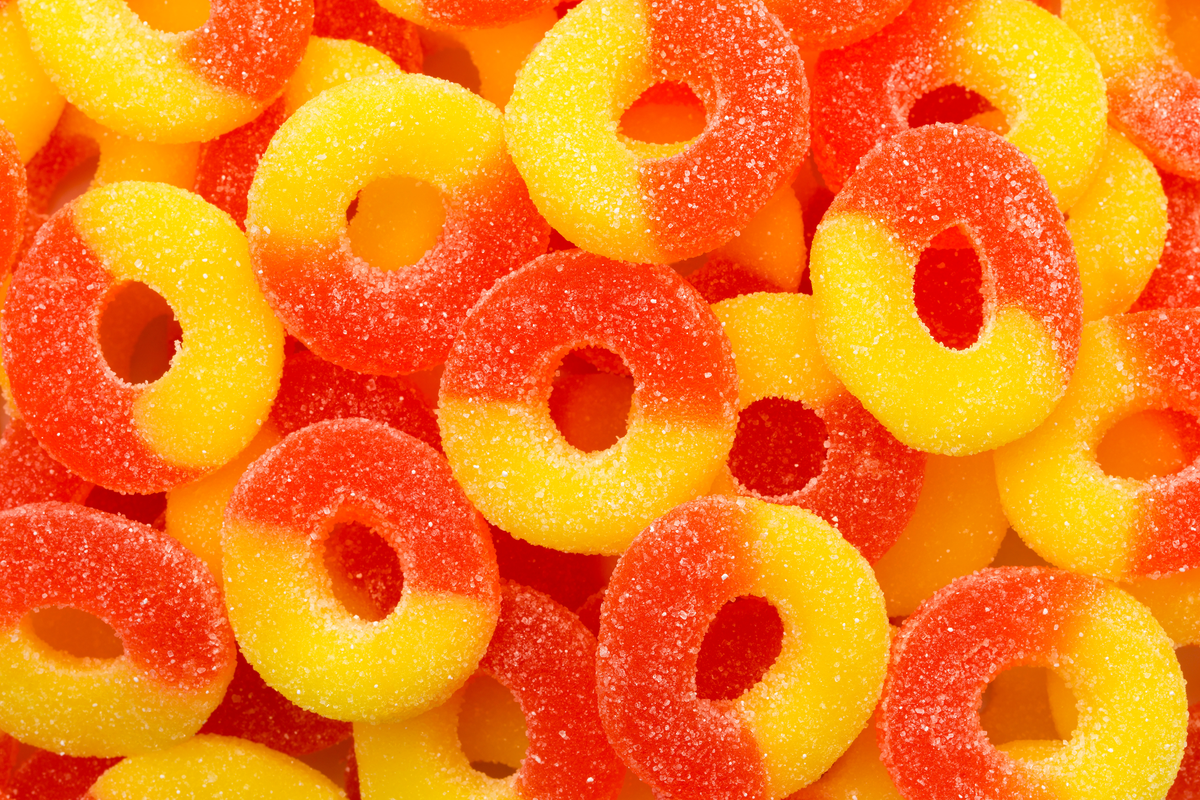Albanese Gummi Peach Rings 7oz Bag - Image 3