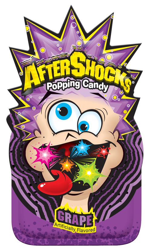 Aftershocks Popping Candy - Grape .33oz