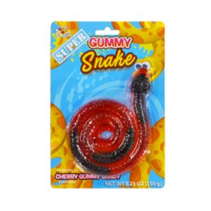 Albert's Super Gummy Snake 5.29oz Cherry Or Watermelon Flavors