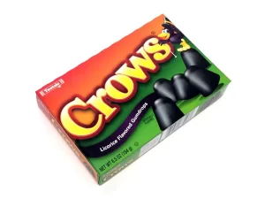 Crows Black Licorice Flavored Gumdrops 6.5oz Box