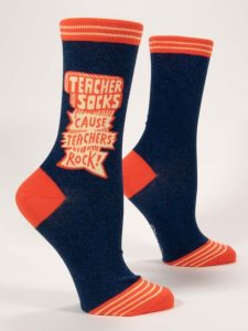 Blue Q - Teacher Socks Cause Teachers Rock - Women's Socks