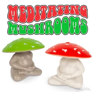 Archie McPhee Meditating Mushrooms
