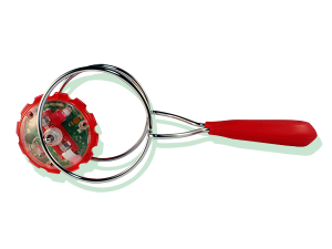 Gyro Wheel Toy With Rainbow Light Effect