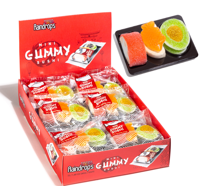 Raindrops Mini Gummy Sushi 1.4oz