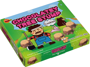 Chocolatey Tree Stump Cookies 2.32oz Box