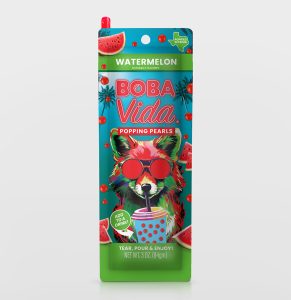 BobaVida Popping Boba - Juicy Watermelon 3oz Pouch