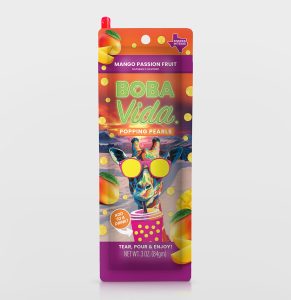 BobaVida Popping Boba - Mango Passion Fruit 3oz Pouch