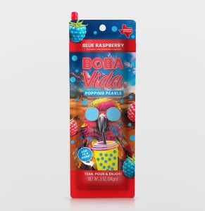 BobaVida Popping Boba - Super Blue Raspberry 3oz Pouch