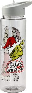 Dr. Seuss Resting Grinch Face Water Bottle
