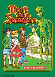 Ephemera Magnet -  Don't Talk To Strangers