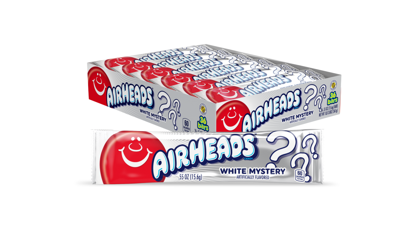 Airheads Bars White Mystery, .55oz Bars