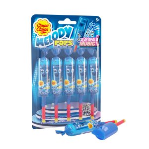 Chupa Chups Melody Pops 5pc Blister, Blue Raspberry