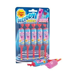 Chupa Chups Melody Pops 5pc Blister, Strawberry