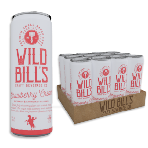 Wild Bill's Strawberry Cream, 12oz Cans - 2 Cans