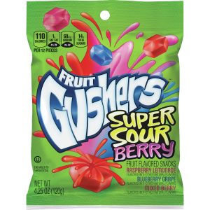 Fruit Gushers, Super Sour, 4.25oz
