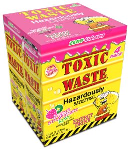 Toxic Waste Energy Drinks, Strawberry Kiwi, 16oz Cans - 2 Cans