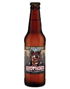 Dead World Zombie Soda, Root Beer 12oz Glass Bottle - 2 Bottles