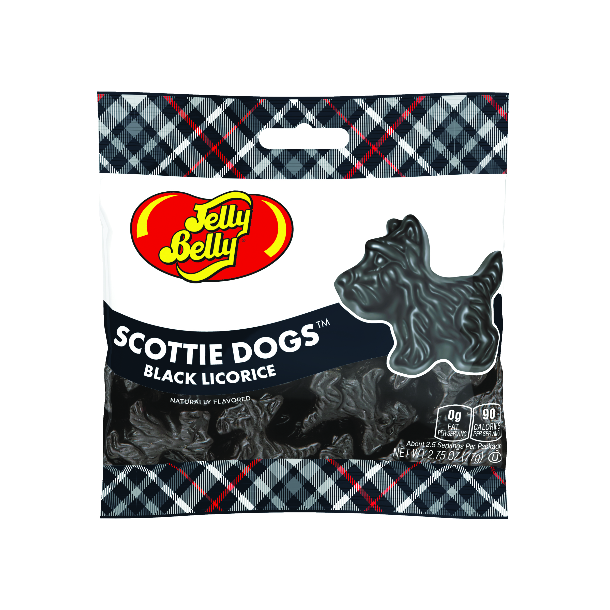 Jelly Belly Scottie Dogs, Black Licorice, 2.75oz