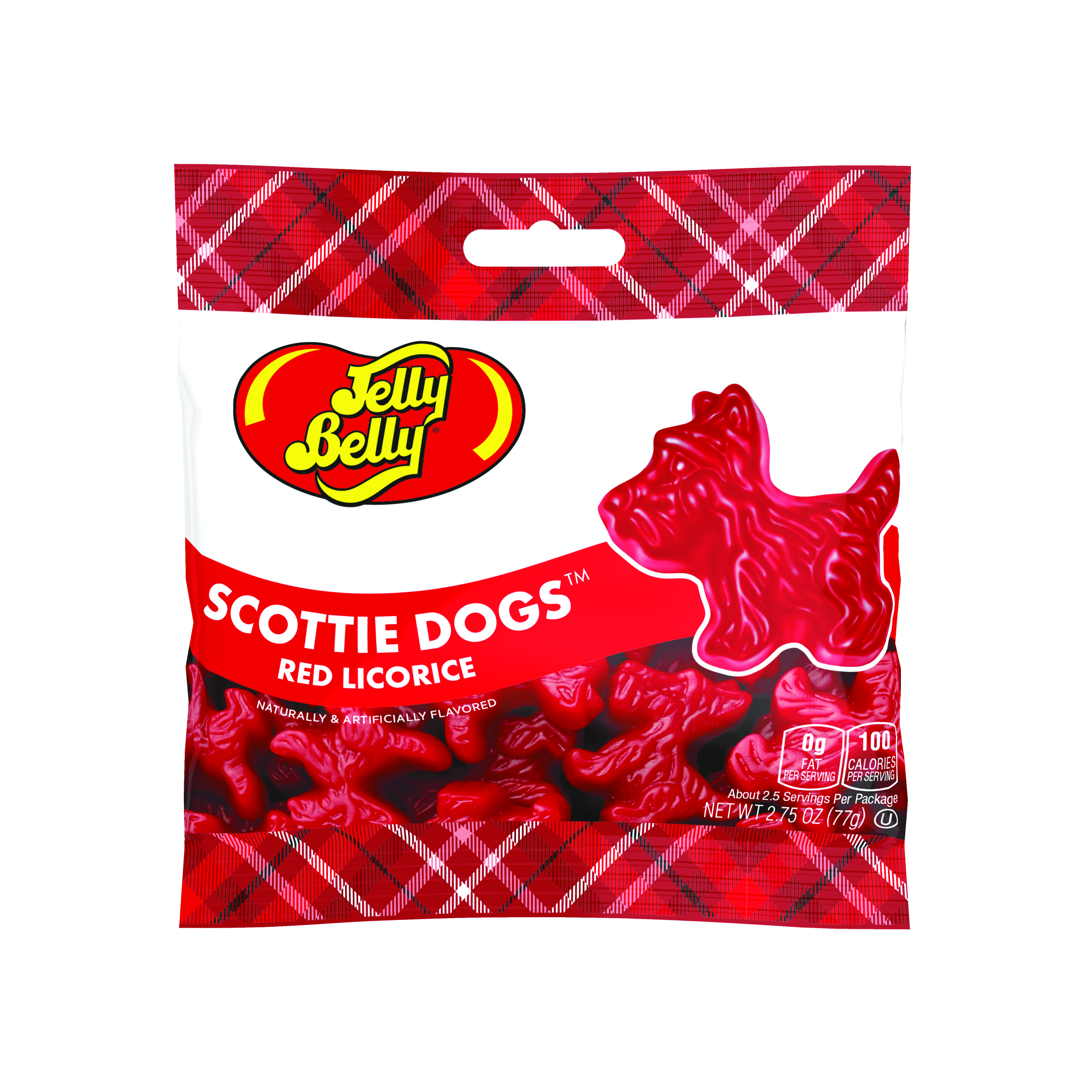 Jelly Belly Scottie Dogs, Red Licorice, 2.75oz