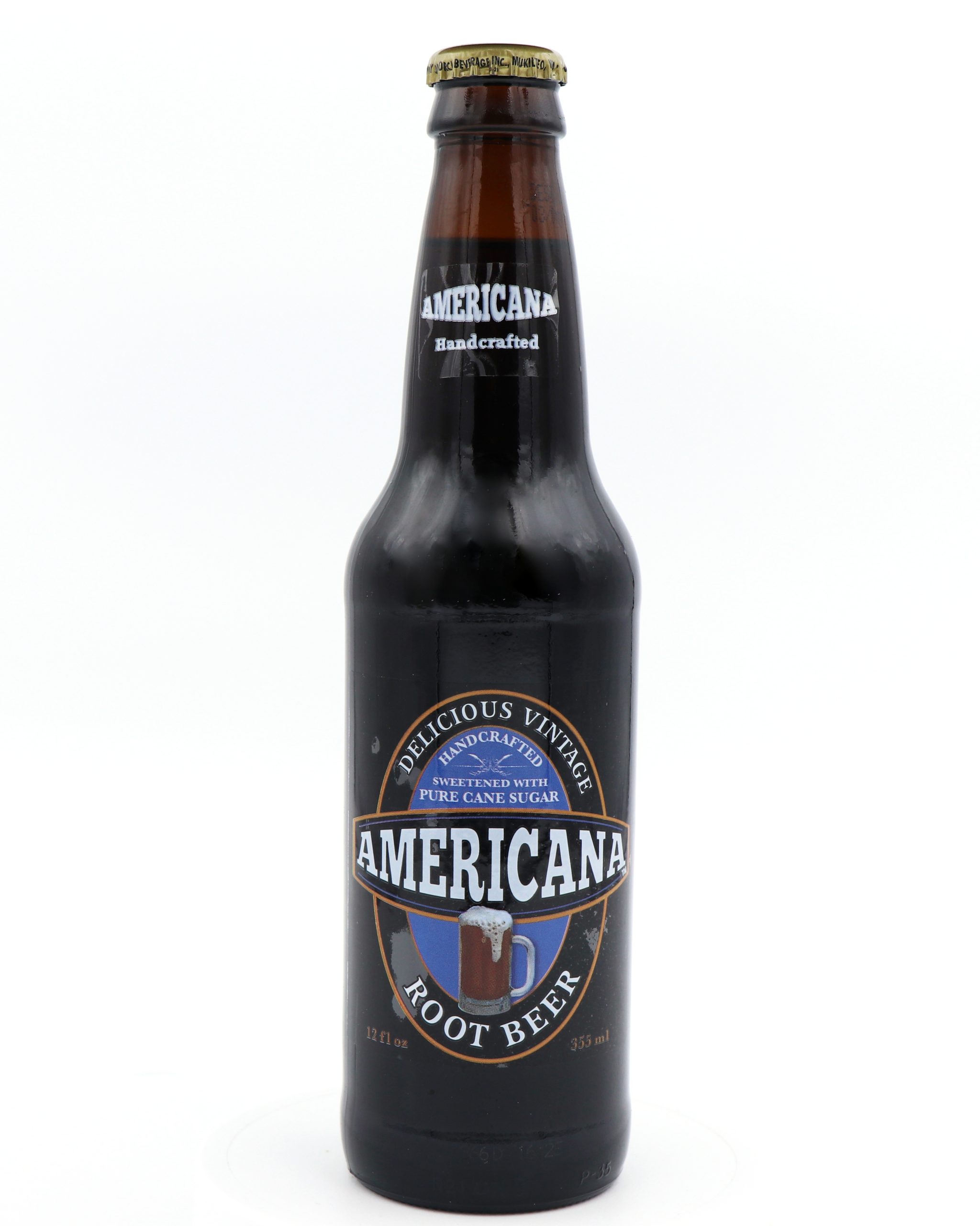 Americana Root Beer Soda, 12oz Glass Bottle Soda - 1 Bottle