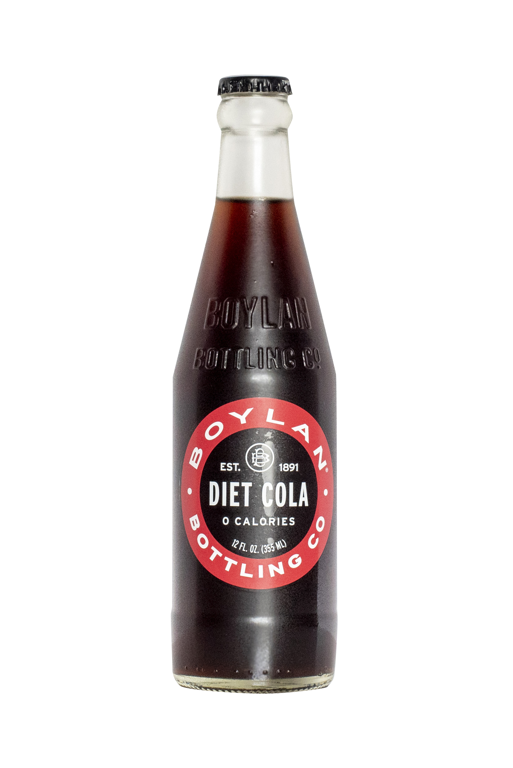 Boylan Cane Cola Diet, 12 Fl oz Glass Bottle Soda - 1 Bottle