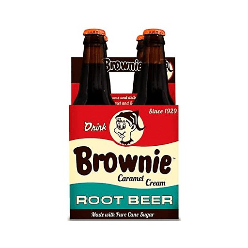Brownie Caramel Cream Root Beer, 12oz Glass Bottle - 1 Bottle - Image 2