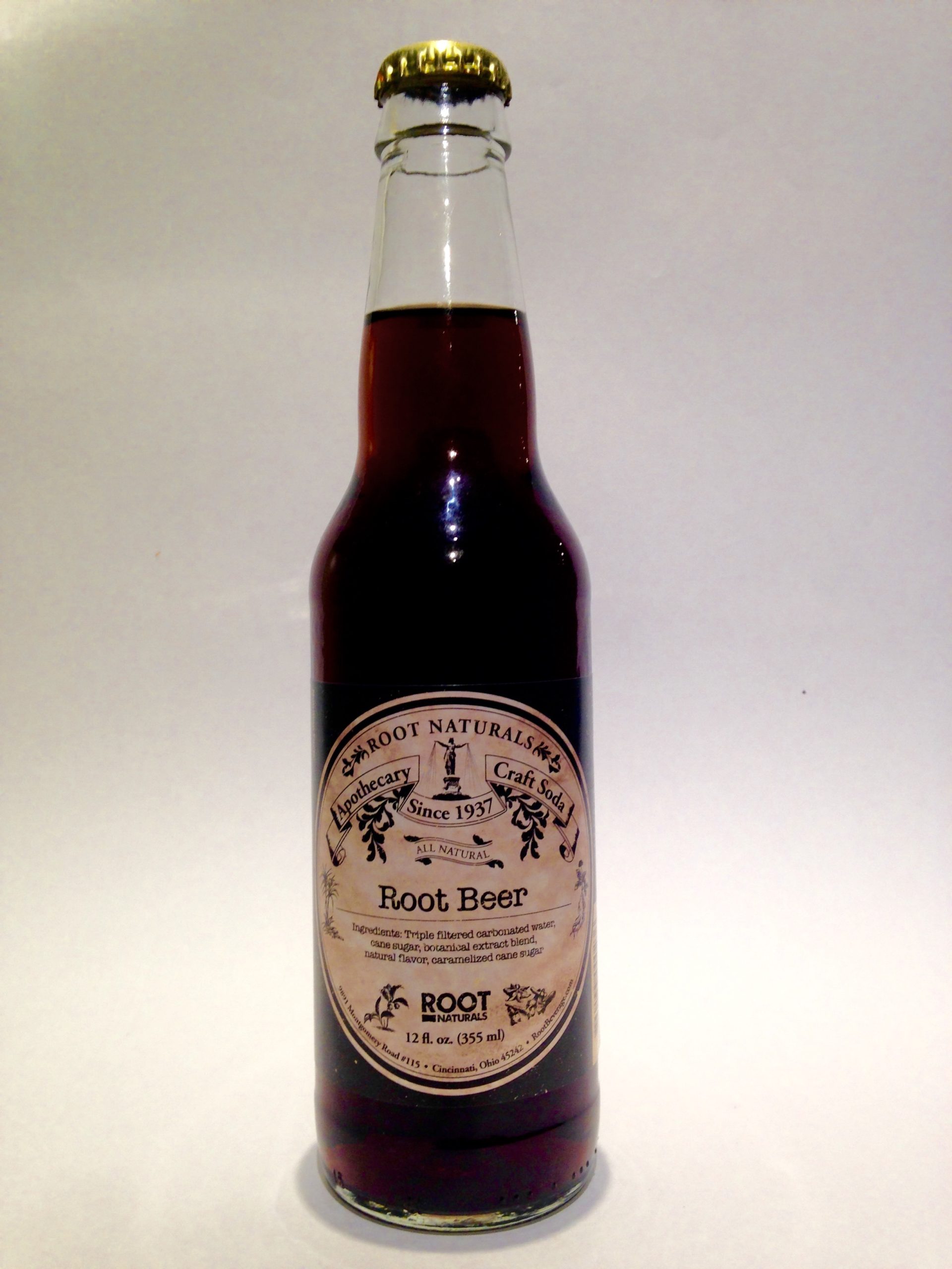 All Natural Apothecary Root Beer - 12oz Glass Bottle Soda - 1 Bottle