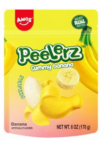 Amos Gummy Peelerz Banana 6oz Pouch