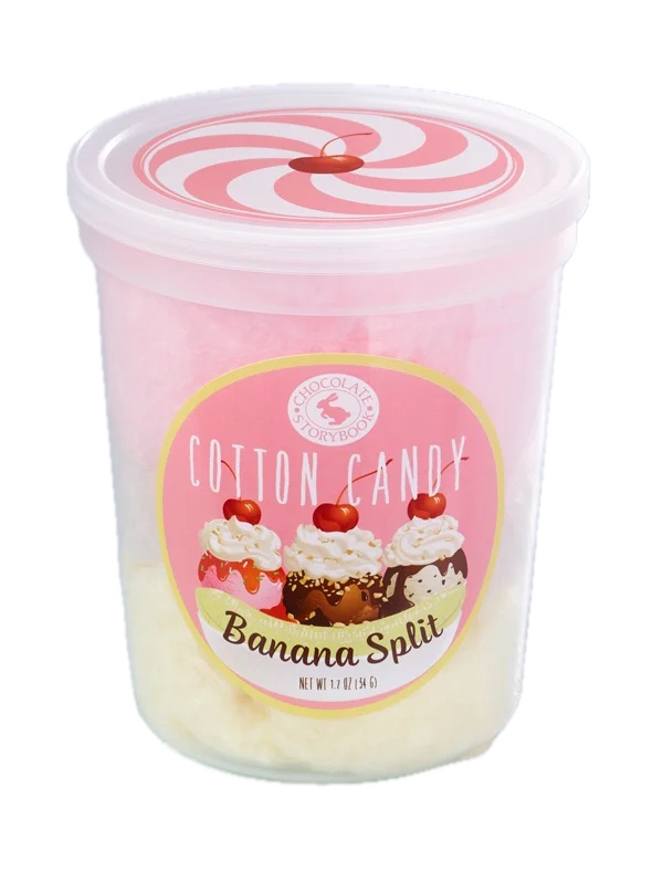 Banana Split Cotton Candy 1.75oz Tub