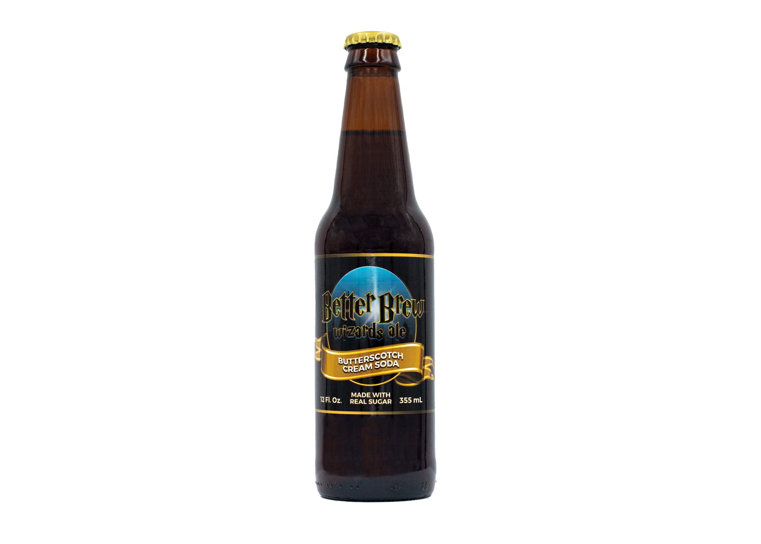 Better Brew Wizards Ale, Butterscotch Cream - 12oz Glass Bottle Soda - 1 Bottle