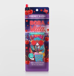 Boba Vida Popping Pearls - Cherry Slush - 3oz Pouch